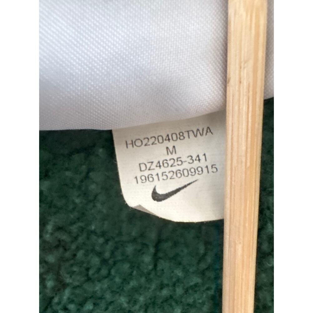 Nike NSW Oversized Crew Green Sweatshirt Revolve Embroidered Logo Womens Medium - Picture 6 of 9